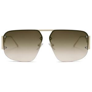 Aviator Sunglasses Retro Metal Rimless Frame SJ1192 Bronze